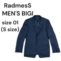 ラッドメス　メンズビギ　ジャケット　ストライプ　黒　メンズ　01　S 1183