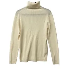 ユニクロ　レディースニット　オフホワイト　Sサイズ　セーター【484】