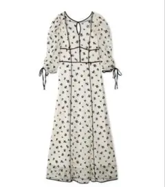 SNIDEL フロッキープリントワンピース　SWFO245031