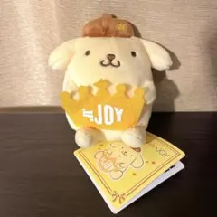 ≒JOY×ポムポムプリン： イエロー マスコット　ニアジョイ ぬいぐるみ