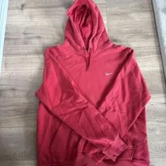 NIKE プルオーバーパーカー レッド Lサイズ