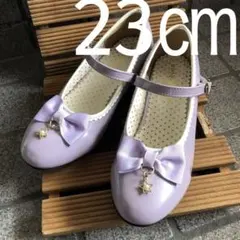 パンプス　ヒール　キッズ　発表会　入学式　結婚式　23cm