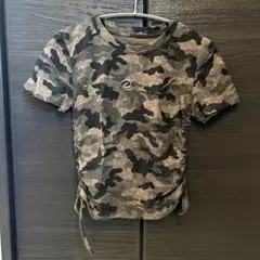 GORGE 迷彩 ラメ 半袖 Tシャツ ショート丈 グリーン フリーサイズのサムネイル