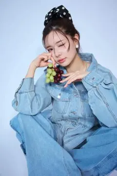 Frene ぺプラムフレアデニムジャケット/BLEACH リュミエ　フラーネ同型