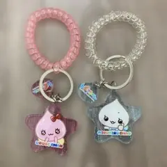 しずくちゃん スプリングゴムキーホルダー うるおいちゃん みるみるちゃん 2個