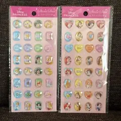 Disny プリンセス ストーンシール 　全2種セット