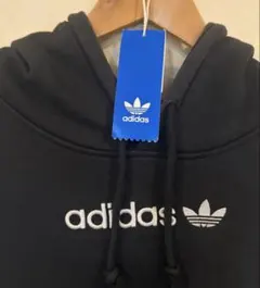 【タグ付】adidas Originals トレフォイル刺繍プルオーバーパーカー
