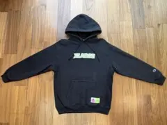 XLARGE×Champion コラボパーカー ブラックM