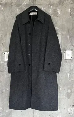 グレー ステンカラーコート