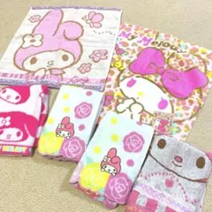 新品　マイメロディー　ハンドタオル　6枚セット　タオルハンカチ　サンリオ