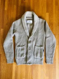 ナノユニバース ショール カーディガン ベージュ