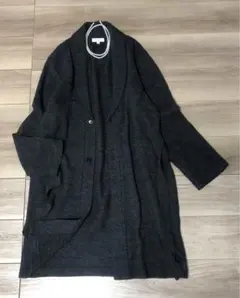 美品　ビューティアンドユース　カーディガン　コーディガン　ガウンタイプ　グレー