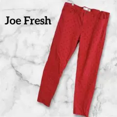 Joe Fresh ジョーフレッシュ ドット柄 スキニーパンツ レッド 赤 F