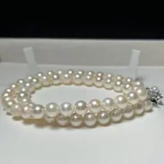 アコヤパール ネックレス あこや真珠 準花珠級 7.0〜7.5㎜ M676