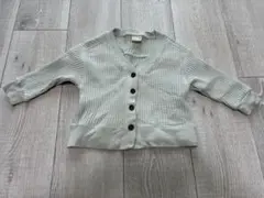 petit main カーディガン 80 ミントグリーン