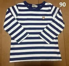 美品ミキハウスホットビスケッツ　ロンT 90 長袖Tシャツ 男の子女の子保育園着