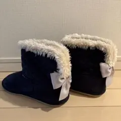 anyFAMキッズ女児ブーツ　ネイビー　21cm