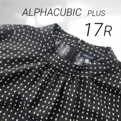 ALPHA CUBIC PLUS 17 大きいサイズ　ドットプリントブラウスのサムネイル