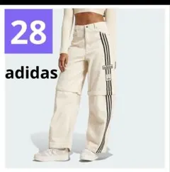 adidas アディブレイク 2-IN-1 オフホワイト デニムパンツ　28