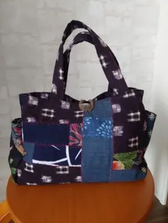 着物リメイク パッチワークグラニーバッグ
