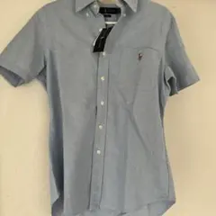 Ralph Lauren 半袖シャツ ブルー オックスフォードのサムネイル