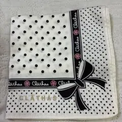 CLATHAS ハンカチ ドット柄 リボンデザインのサムネイル