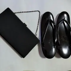 喪服　草履　バッグセット　L寸　24センチ程度