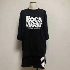 ロカウェア 上下セット イベント 重ね着 レイヤード 部屋着 クール ブラック