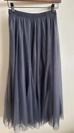 プリーツスカート ロングスカート チュールスカート