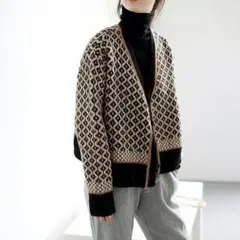 韓国 人気限定 カーディガンセーター レディース秋服0