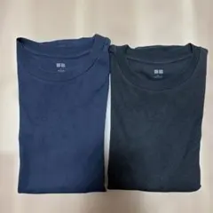 ソフトタッチクルーネック　UNIQLO 長袖Tシャツ 2枚セット Lサイズ