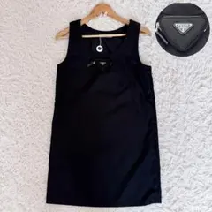 極美品　Re-Nylon　ワンピース　三角プレート　ポーチ　Lサイズ　ブラックのサムネイル