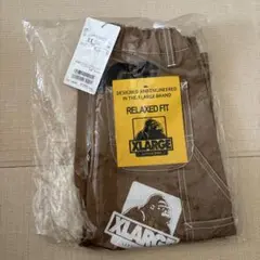 【新品タグ付き・90サイズ】XLARGEキッズパンツ ブラウン定価7900円