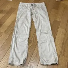 SOMETHING タイトストレートパンツ　スキニー　ベージュ　Sサイズ