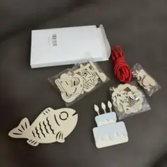 お食い初め 木製飾りセット 祝百日