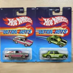 ホットウィール ウルトラホット ワーゲン スクエアバック ＆ ダットサン 510