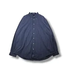 TOMMY HILFIGER　ストライプシャツ　サイズ2XL相当　ネイビー