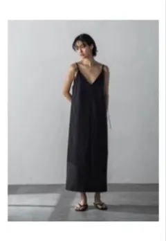 ブラックキャミワンピース ロング丈　メイソングイ　タグ付き新品のサムネイル
