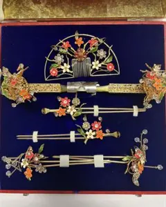 花飾りのかんざしセット