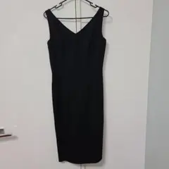 QUEENS COURT 黒のノースリーブワンピース サイズ2(Mサイズ)