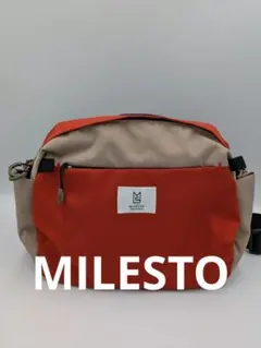 MILESTO 2WAY ショルダーバッグ キャリーオンバッグ オレンジのサムネイル