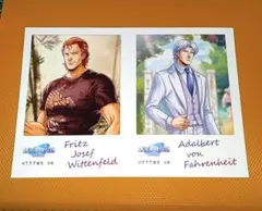 銀河英雄伝説 石黒版セブンプリントブロマイド　ビッテンフェルト/ファーレンハイト