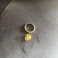 フォリフォリ　金箔風ハートリング♡