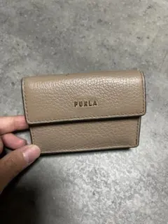 FURLA 三つ折り財布 ベージュ
