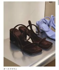 todayful ギャザーボリュームサンダル　ブラック38 新品未使用 箱無し todayful ギャザーボリュームサンダル ブラック38 新品未使用 箱