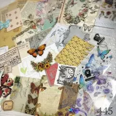 【SALE】445＊コラージュ 素材 おすそ分け ビンテージ ジャンクジャーナル