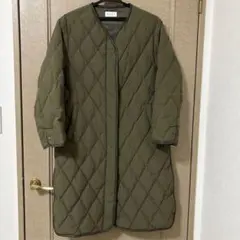 プラステ　キルティングダウン　カーキ