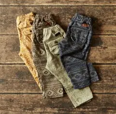 BREEZEブリーズ総柄パンツ cocaコカ サイド切替スウェットジョガーパンツ