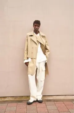 タグ付　Toironier×Dickies レイヤードトレンチコート　size2