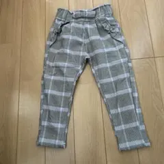 チェック柄 ゴムウエストパンツ 100サイズ